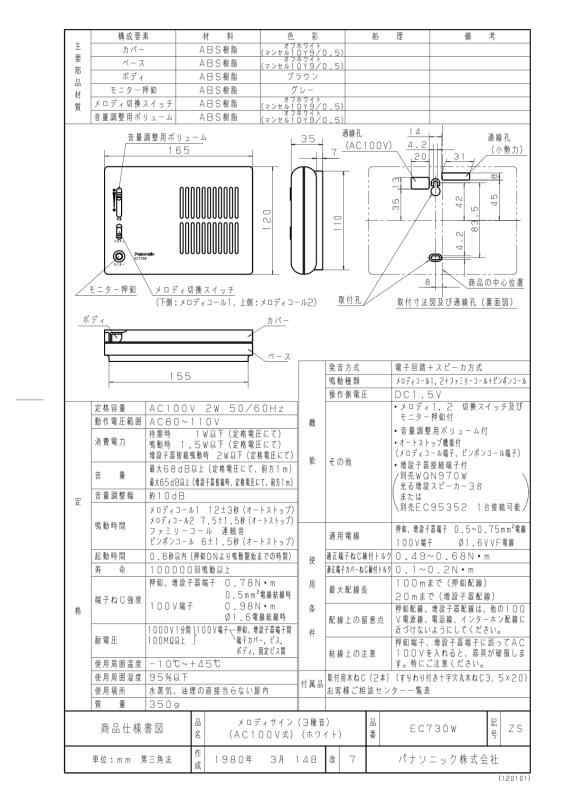 Panasonic メロディサイン