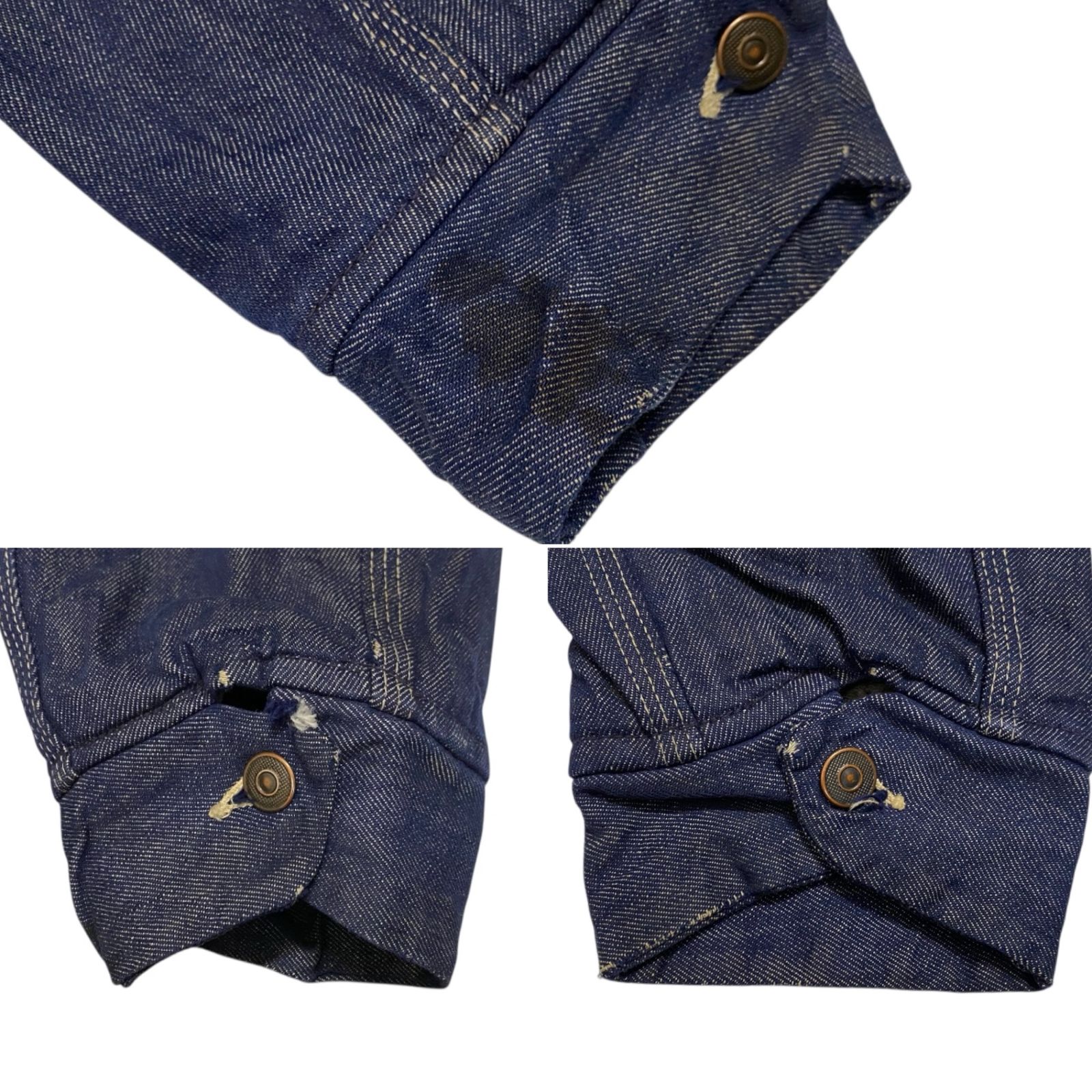 70s SEARS シアーズ 襟コーズ 裏 ブランケット デニム カバーオール 70's Sears 襟コーズ 裏ブランケットライナー デニムカバーオール 実寸