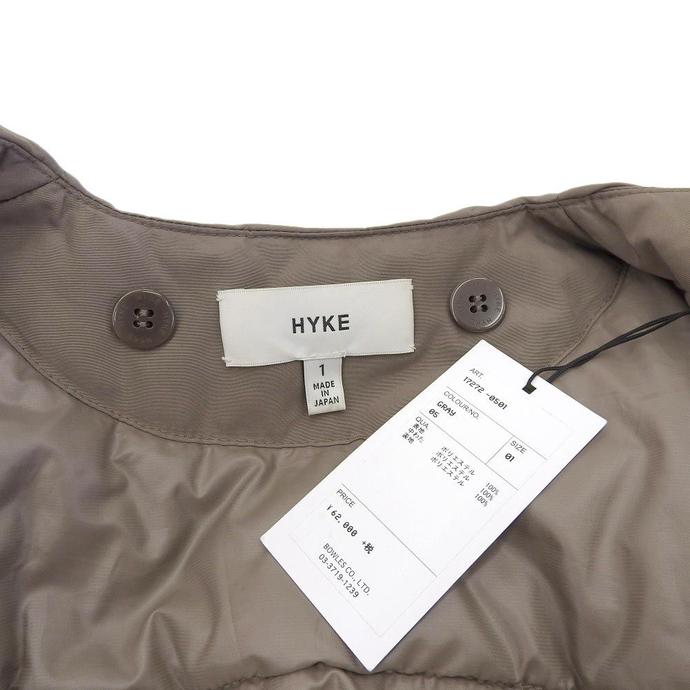 HYKE ハイク HYKE ハイク NYLON OXFORD COLLARLESS BIG JACKET