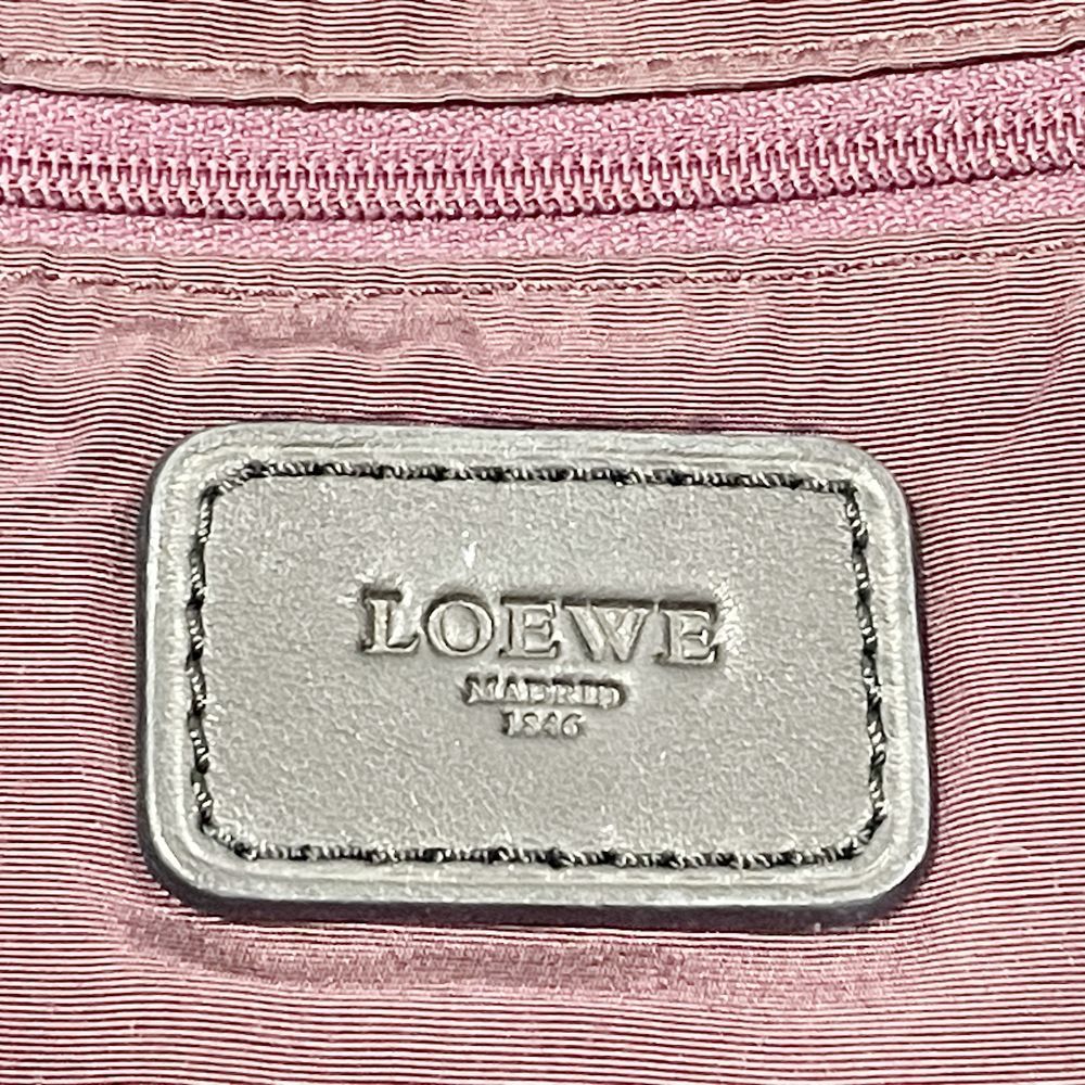 LOEWE ハンドバッグ アマソナ36 アナグラム キャンバス レザー