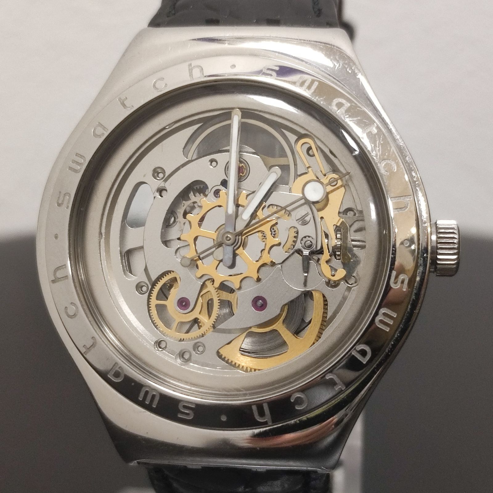 swatch スウォッチ IRONY 自動巻 動作品 両面スケルトン SWATCH