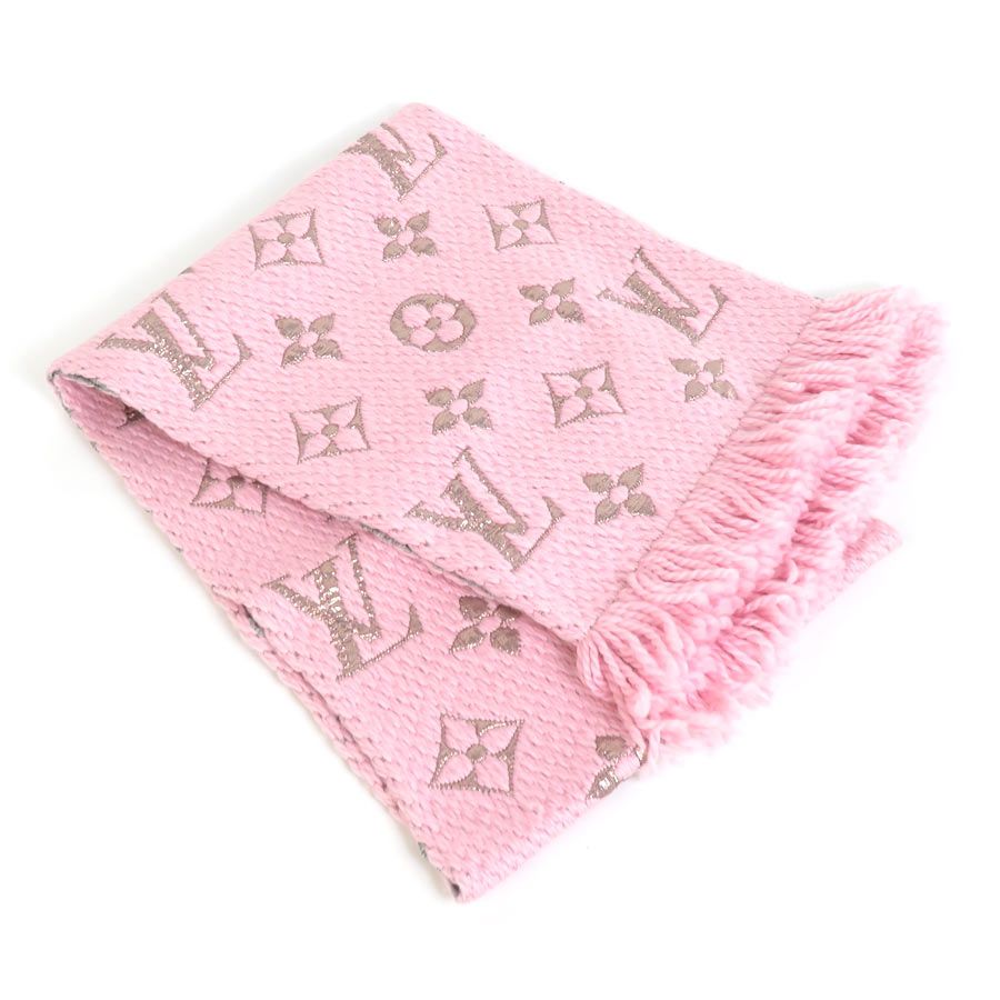 ルイ ヴィトン LOUIS VUITTON マフラー エシャルプ ロゴマニア