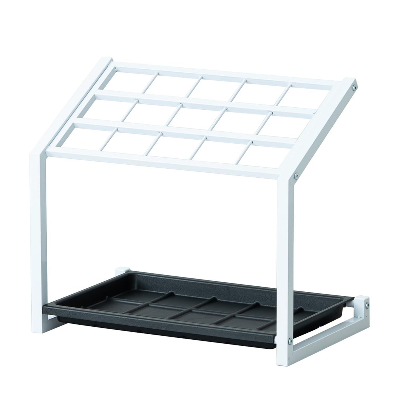 永井興産 15マス傘立て 仕切り付き 業務用 15本 ホワイト NK-7220