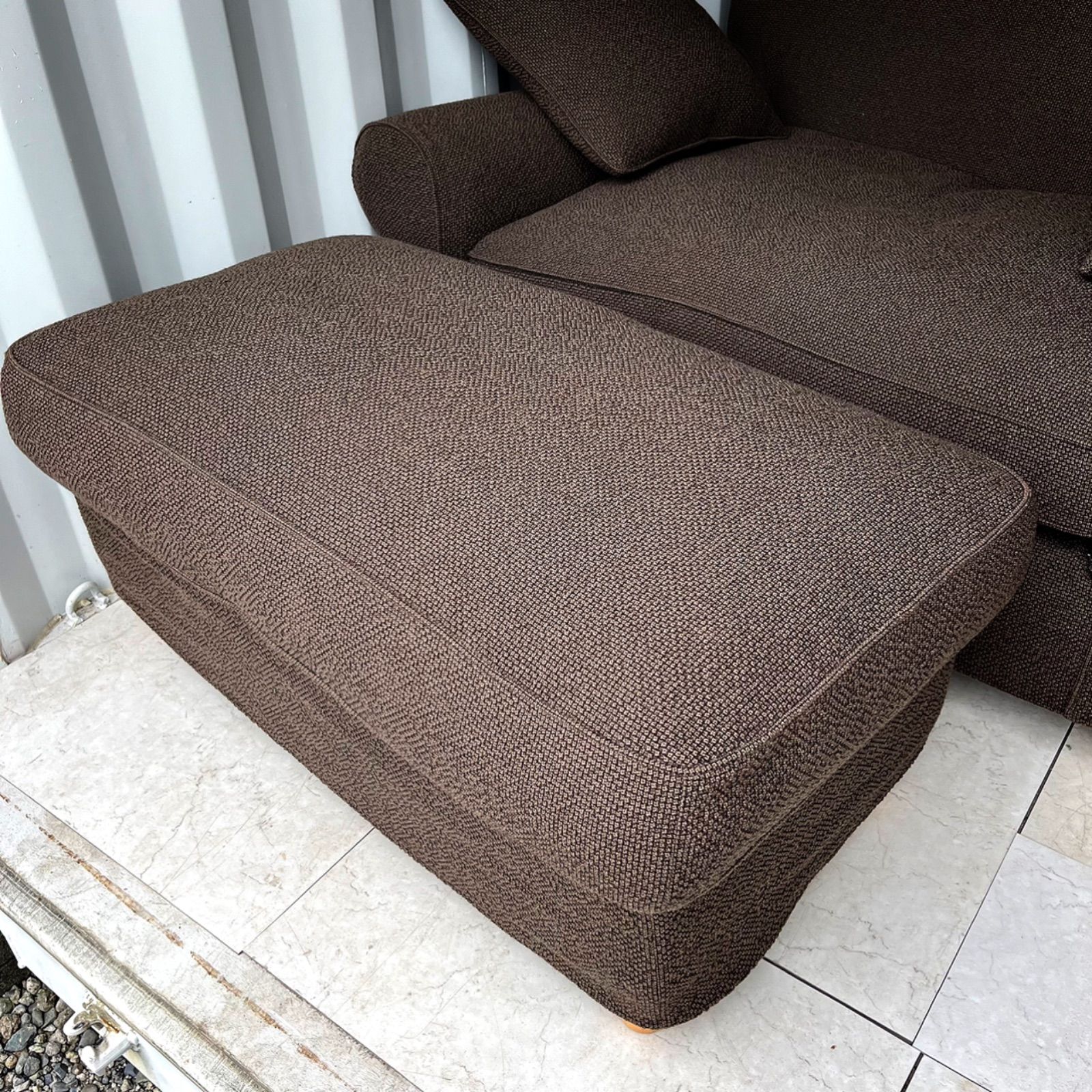 取付無料！コンランショップ ウィンスロー ブラウンファブリック1.5P