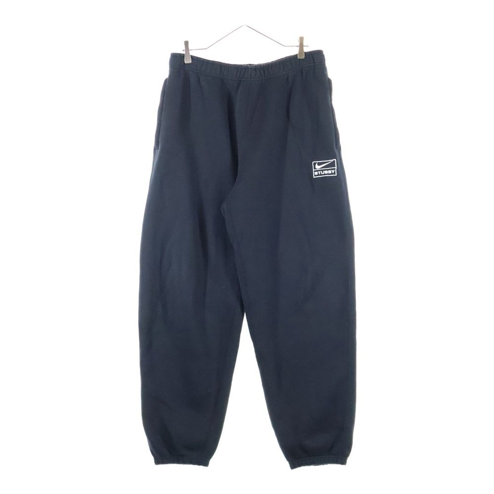 NIKE ナイキ ×STUSSY Washed NRG Fleece Pants ステューシー ウォッシュ加工 ロゴ刺繍 スウェットパンツ ブラック DO5296-010