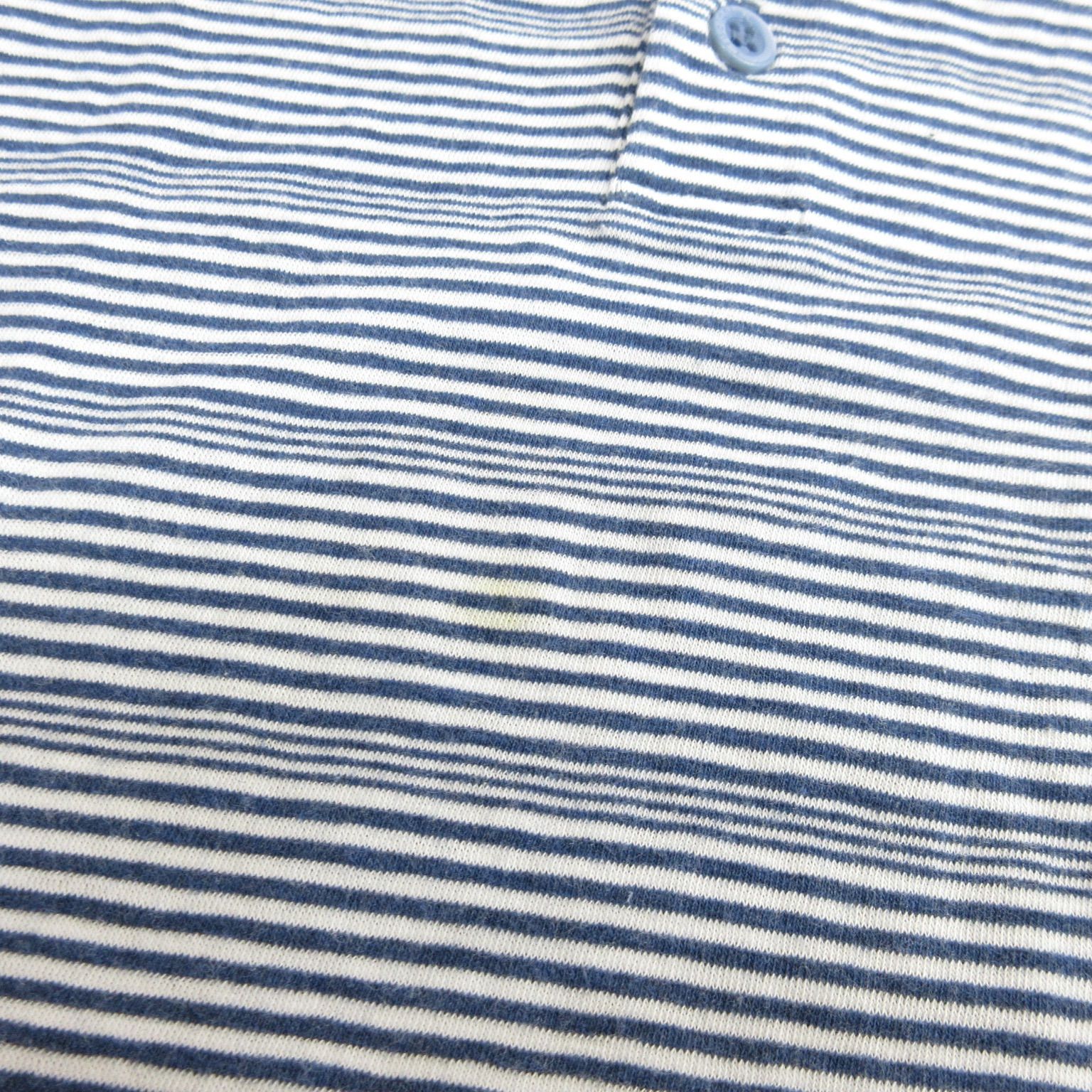 cruciani クルチアーニ ボーダー 半袖 ポロシャツ 52 BLUE WHITE 