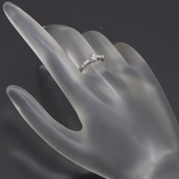 ロイヤルアッシャー Pt900 ダイヤモンド リング 0.20ct D0.10ct - メルカリ 
