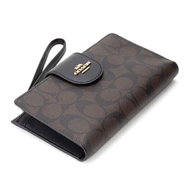 新品 コーチ COACH 長財布 テック ウォレット ブラウン 茶 - メルカリ 