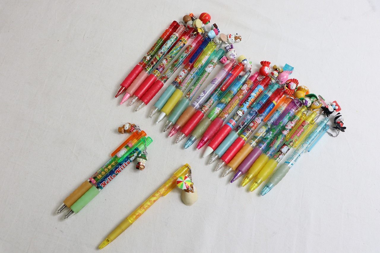 ○ハローキティ ご当地キティ シャーペン ボールペン まとめ売り 21本