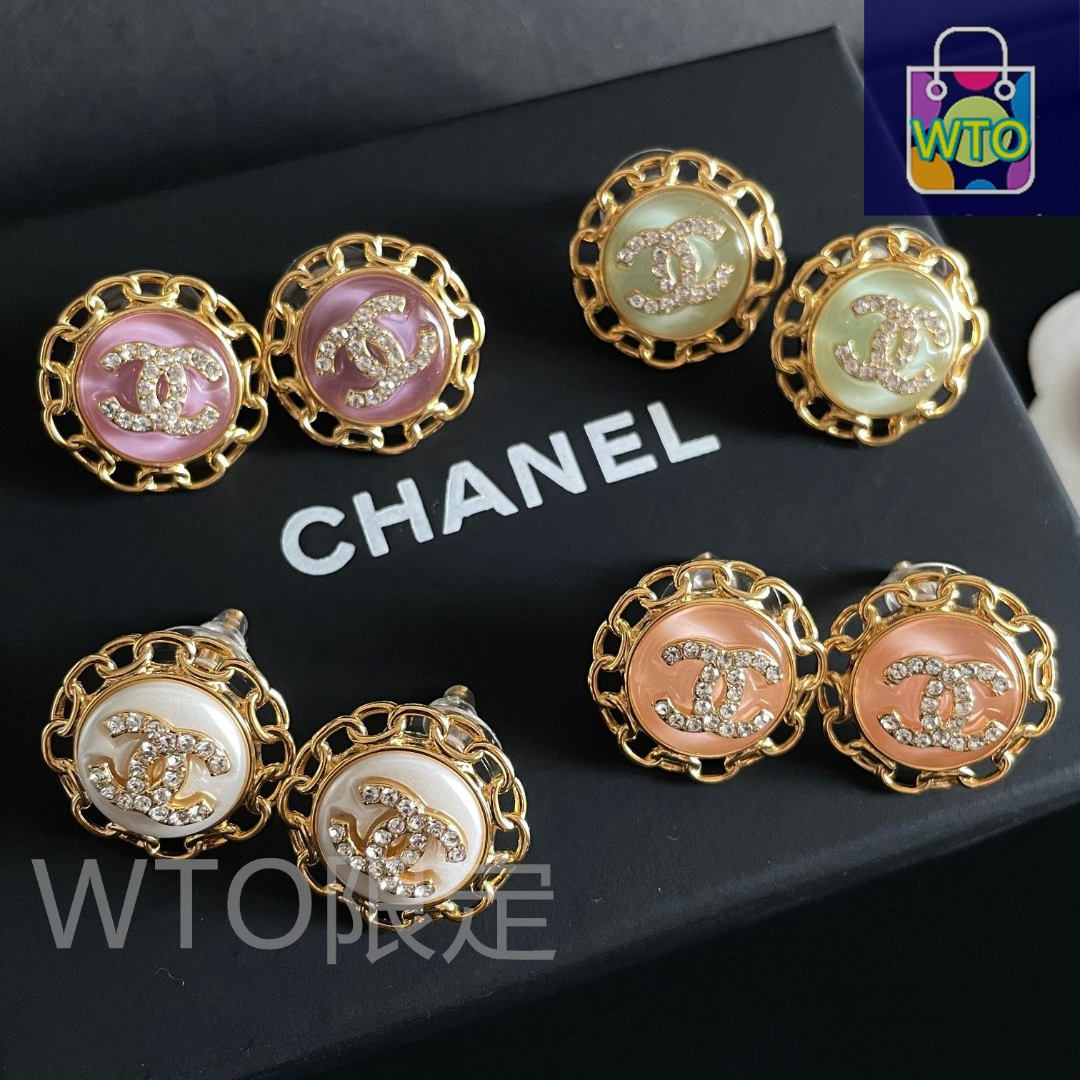 今日WTO】CHANEL ヴィンテージ ダブル C ピアス 送料無料 限定