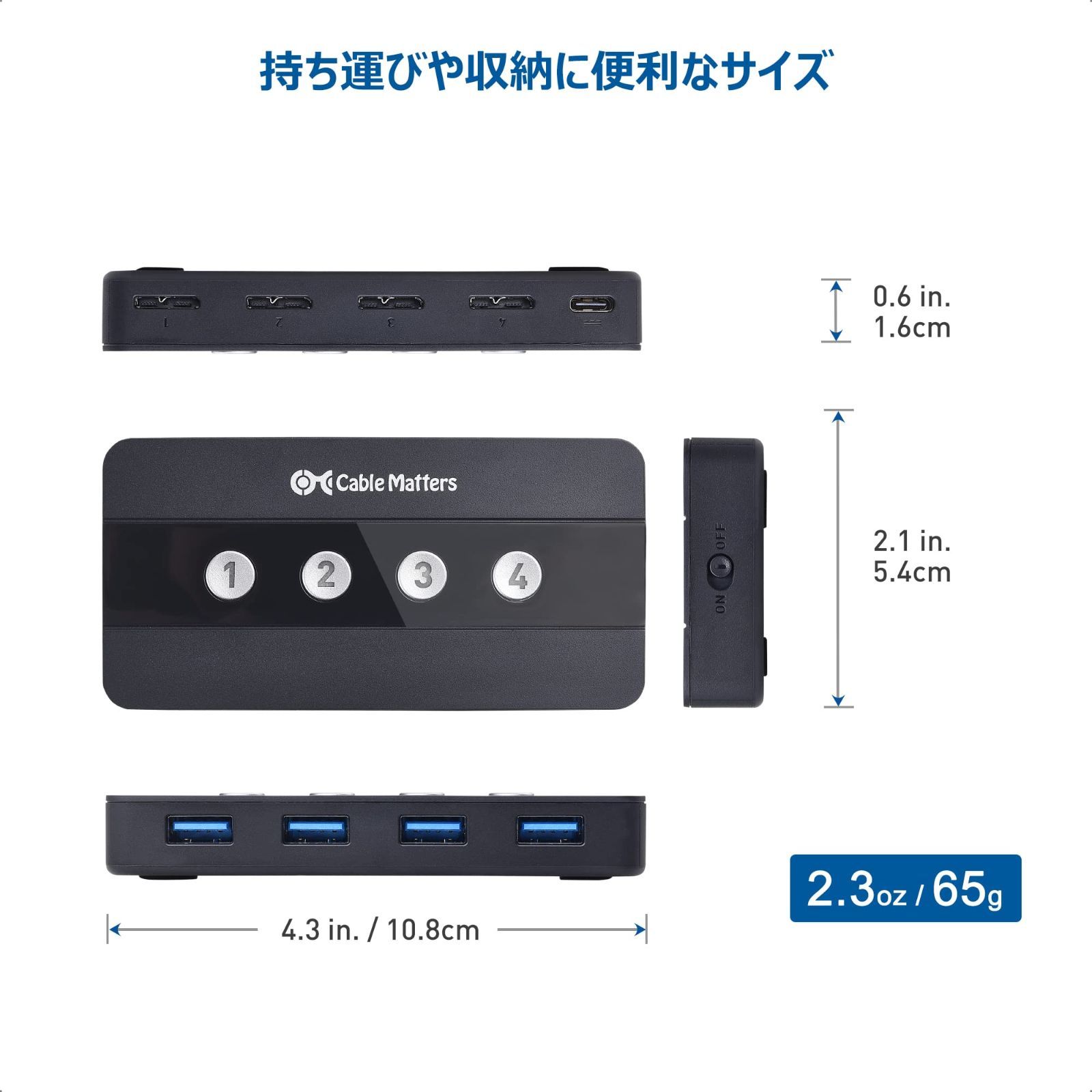 手動切替器 5Gbps