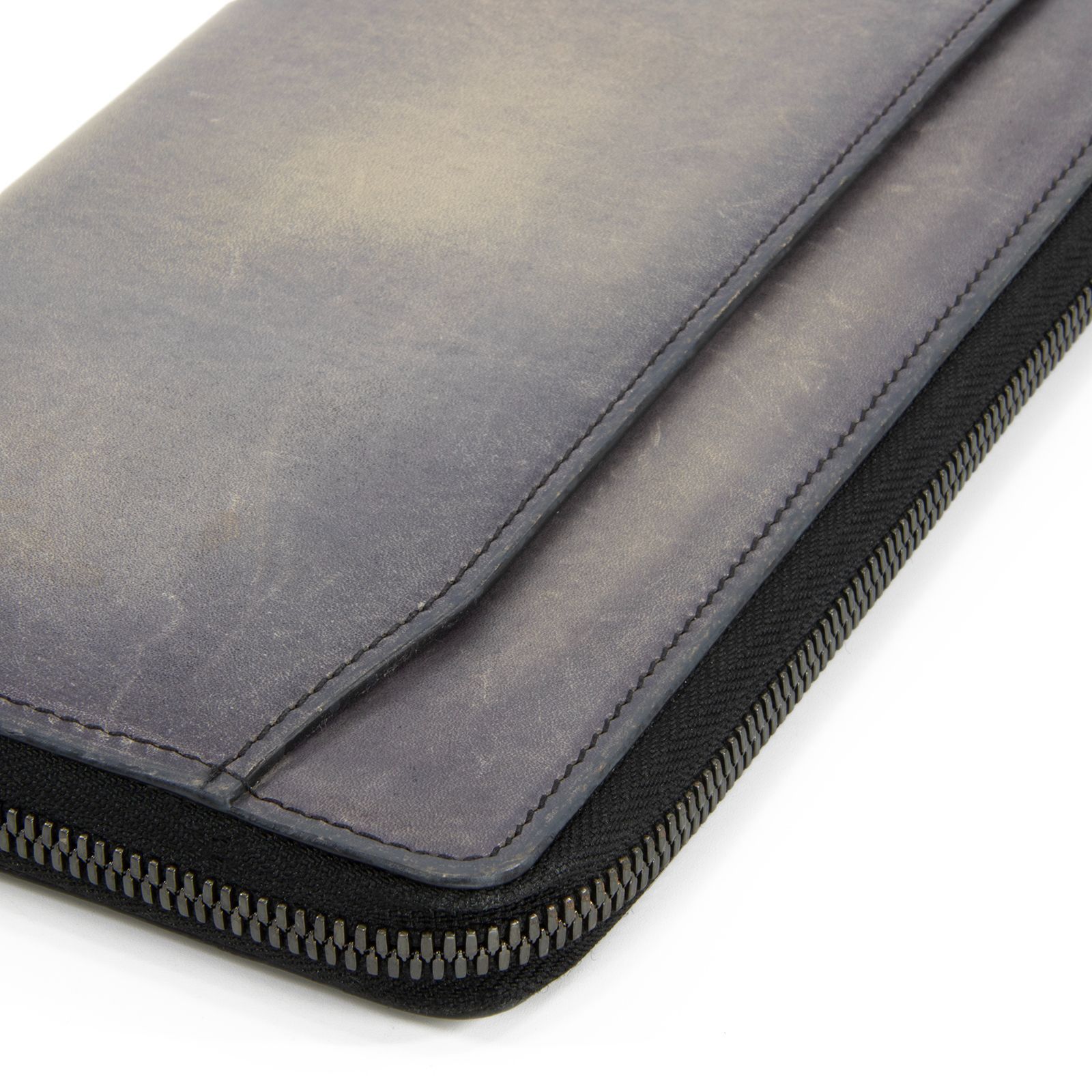 正規品BERLUTI グレー 長財布 本物 送料無料 ベルルッティ 長財布 ラウンドファスナー ジップタイプ
