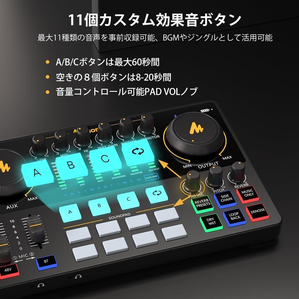 オーディオミキサー オーディオインターフェース Mixer