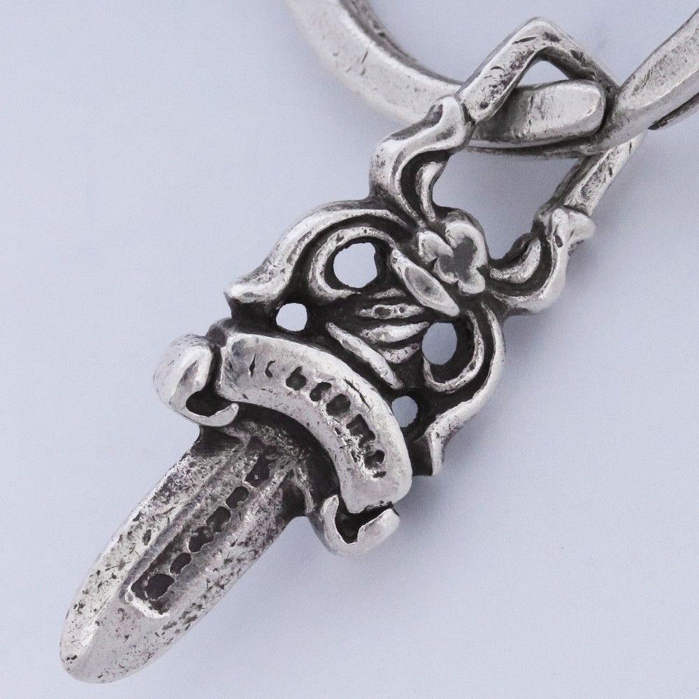 CHROME HEARTS キーリング ショート ファンシーチェーン 2リンク