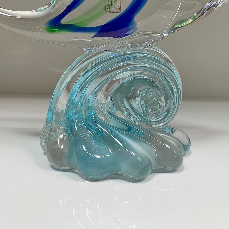 レトロ MultiGlass マルティグラス 魚 高さ27cm ガラス 置物