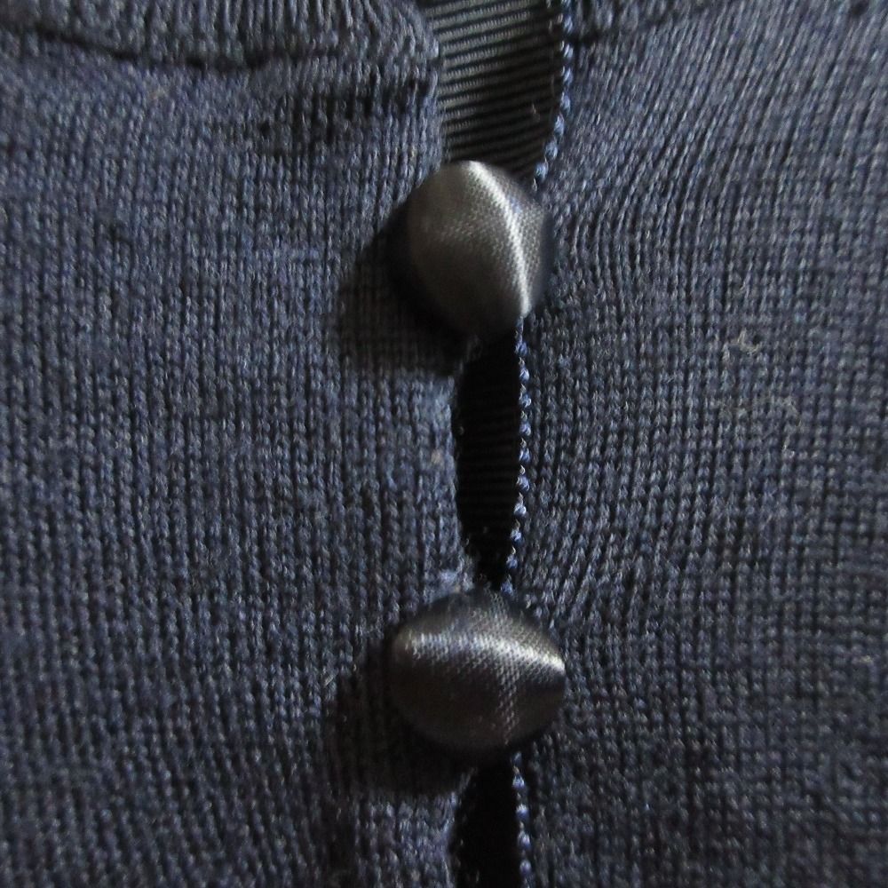 sacai luck - sacai luck(サカイラック) カーディガン サイズ2 M レディース - 黒 長袖 sacai luck / サカイラック | ボーダー クルーネック ニット