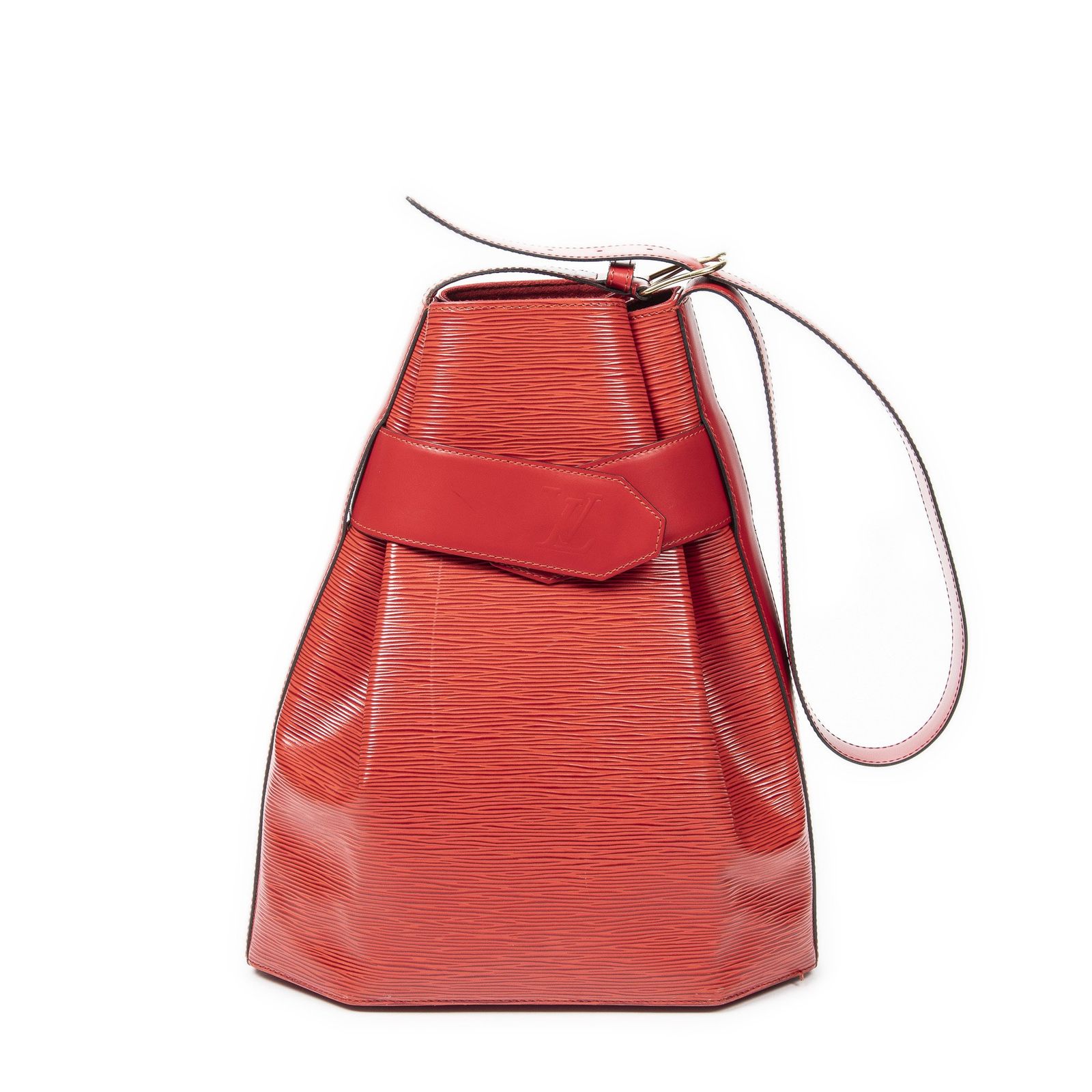 [中古] LOUIS VUITTON ルイヴィトンサックデポール赤エピA