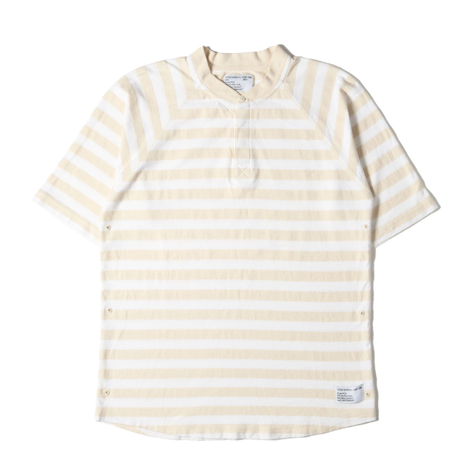 STUSSY ステューシー Tシャツ サイズ:L 00s ヘンリーネック ボーダー T 