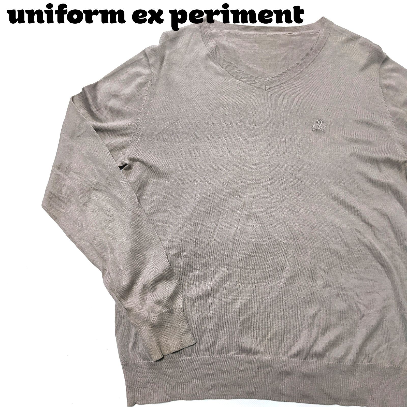 uniform experiment ニット・セーター -(M位) グレーあり光沢