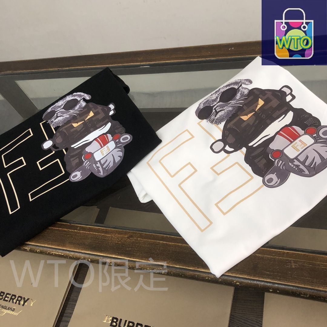 100％ 品質保障！ FENDI 春夏 ロゴプリントTシャツ -WT0輸入