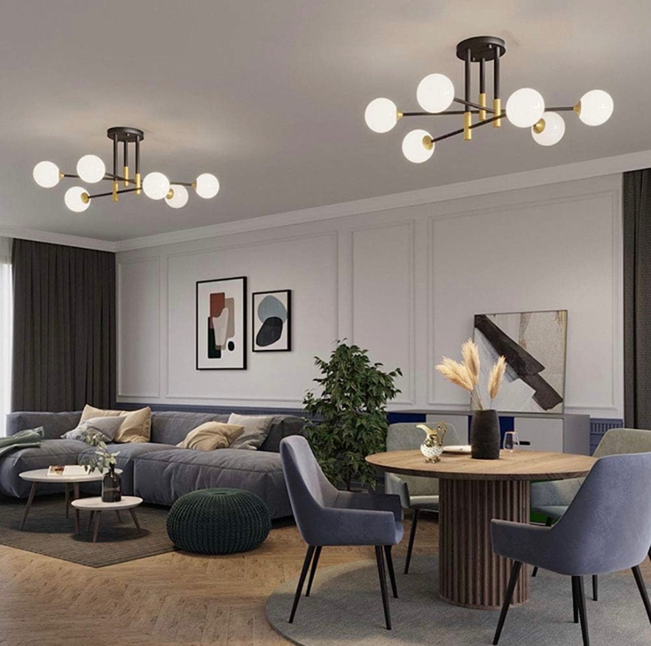 m*o様 引掛シーリング用 3色LED電球付きスパゲッティスタイルシーリングライ 引掛シーリング用 3色LED電球付きスパゲッティスタイル