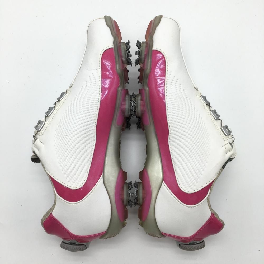 美品FJ ゴルフシューズ BOA ホワイト/ピンク
