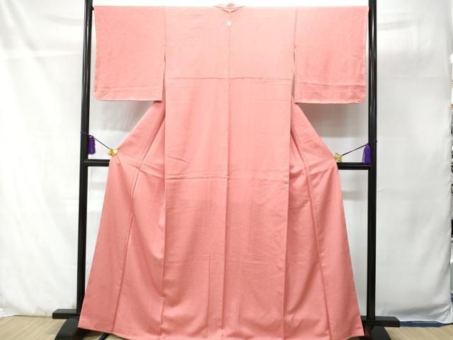 平和屋着物□豪華色留袖 飛鶴地紋 甚三紅色 正絹 逸品 AAAZ2956mf