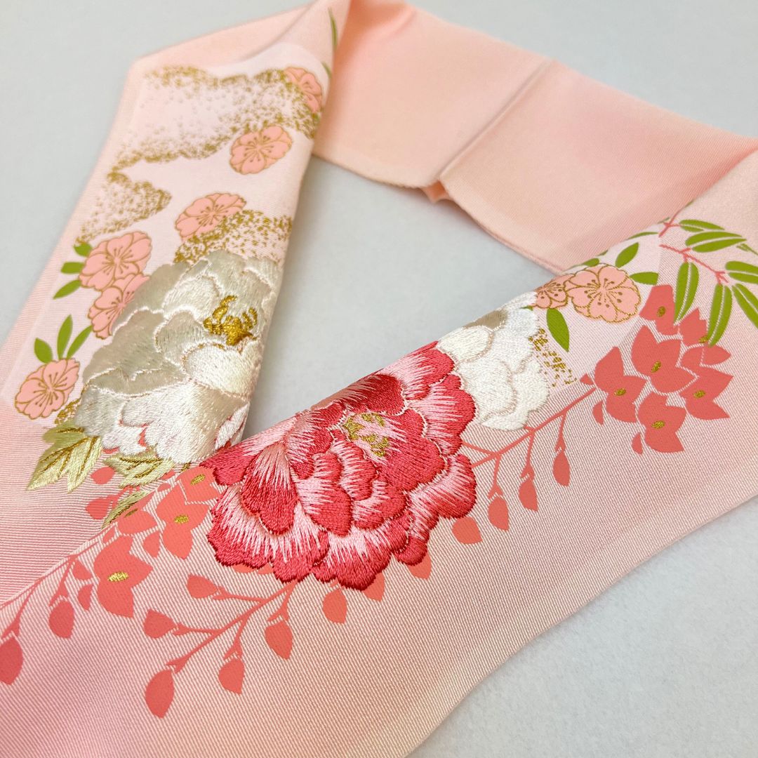 古典花 刺繍衿