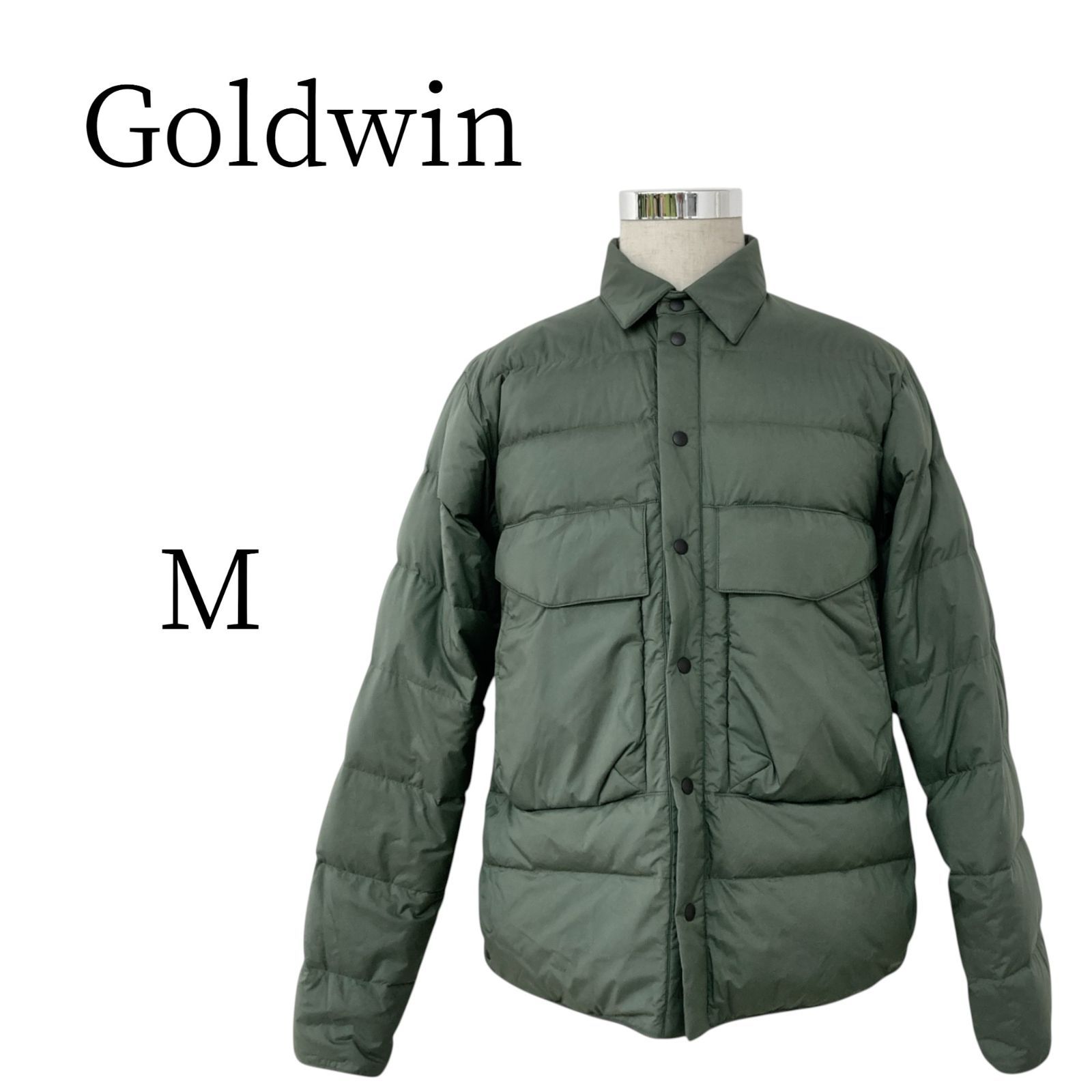 ☆美品 Goldwin ゴールドウィン カーキ ダウンジャケット M - メルカリ