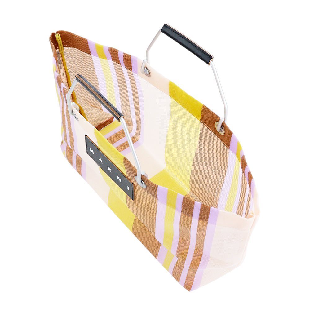 マルニフラワーカフェ トートバッグ ストライプバッグミニ MARNI