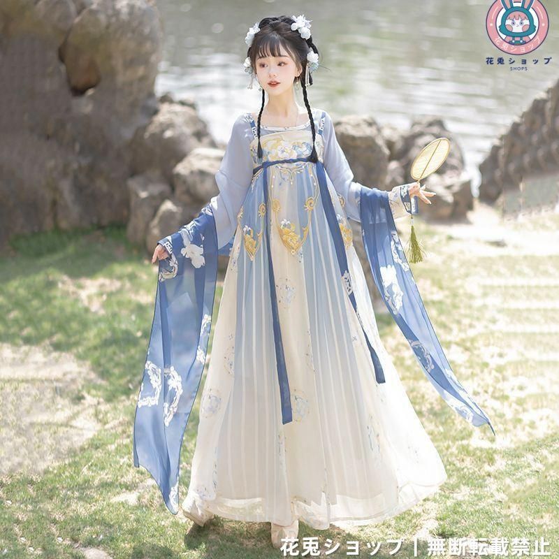 HF-172 豪華刺繍 漢服 かんふく 古風衣装 レトロ風 中華ロリータ