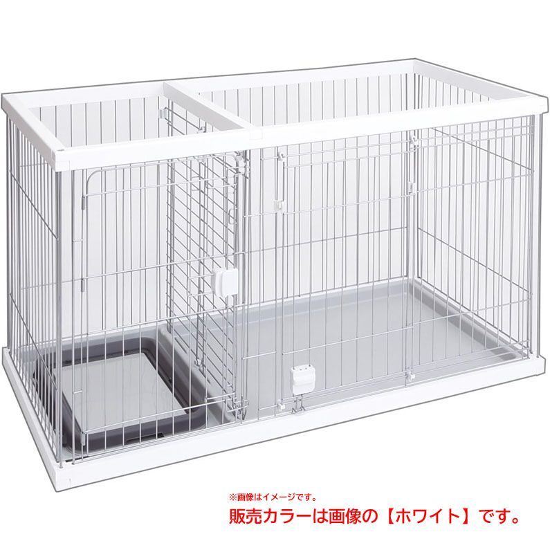 D3840◆ ペティオ トイレのしつけが出来る ドッグルームサークル ホワイト レギュラー W24759