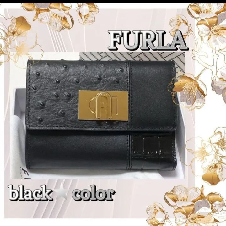 ✳️ Sale 匿名配送 新品 ✳️ FURLA フルラ 財布✳️ブラックカラー-