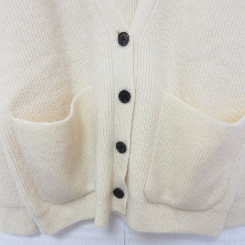 Shinzone - 良品 THE SHINZONE シンゾーン MOHAIR CARDIGAN モヘヤブレンド ビッグシルエット Vネック カーディガン サイズF ライトイエロー レディース 古着 中古 USED 良品 THE SHINZONE シンゾーン MOHAIR CARDIGAN モヘヤブレンド