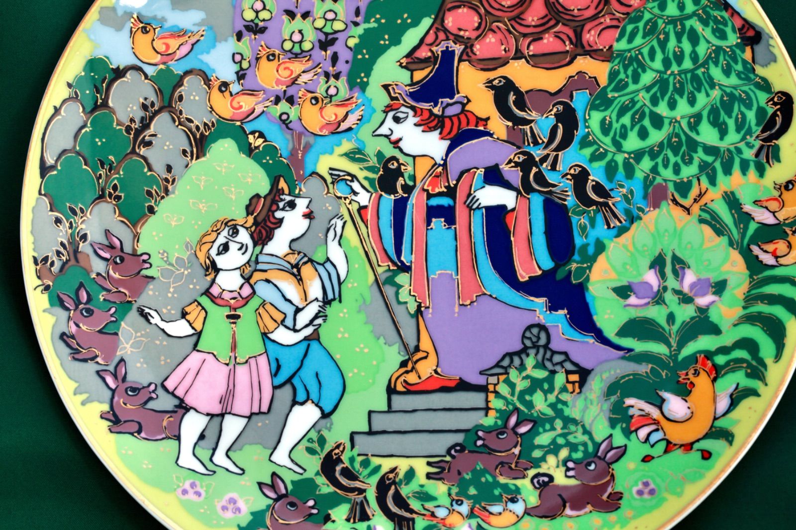 ローゼンタール ビョルン・ヴィンブラッド飾り絵皿「ヘンゼルと