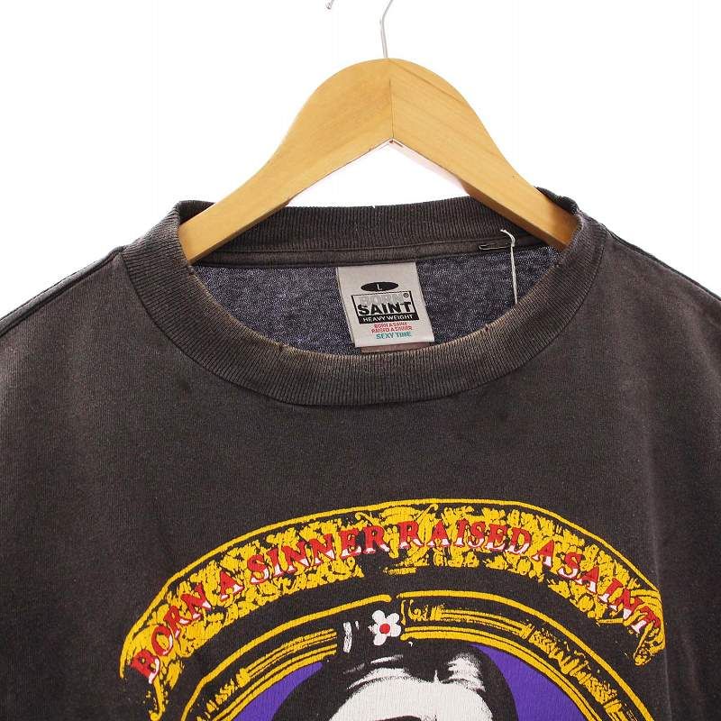 セントマイケル SAINTMICHAEL タグ付き BR_LS TEE BORN SAINT T