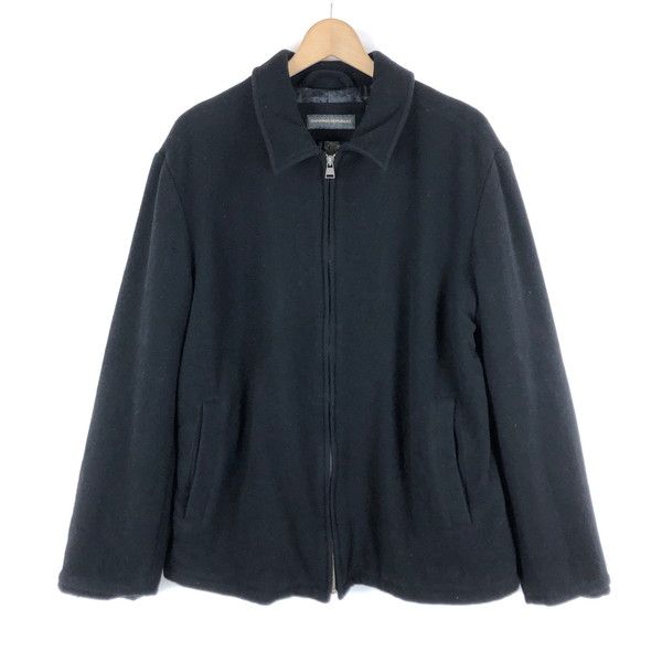 【古着】 Banana Republic バナナ・リパブリック ウールブルゾン スウィングトップ ブラック系 メンズL 【中古】 n058545