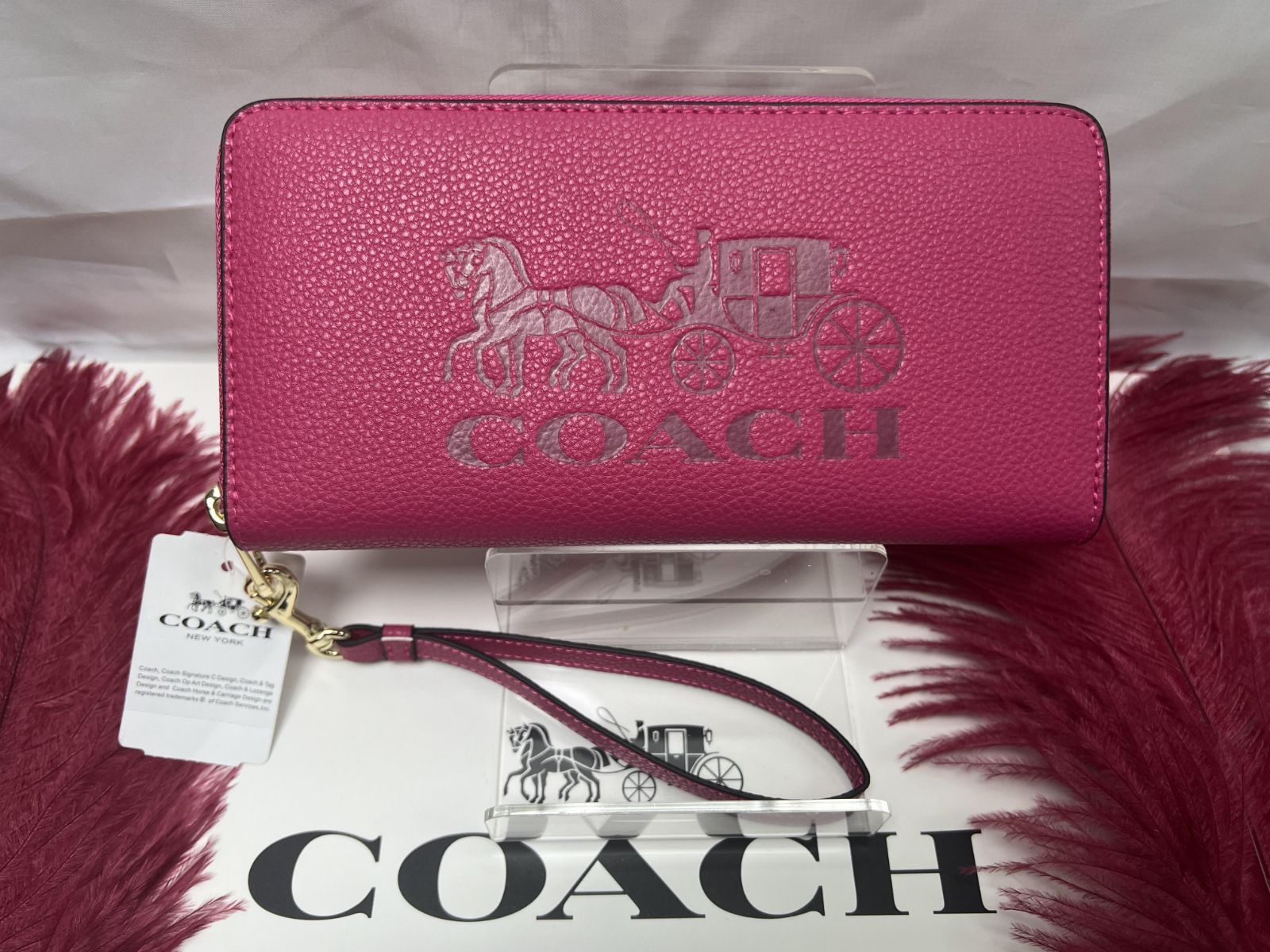 コーチ COACH 財布 長財布 ホース アンド キャリッジ エンボスド