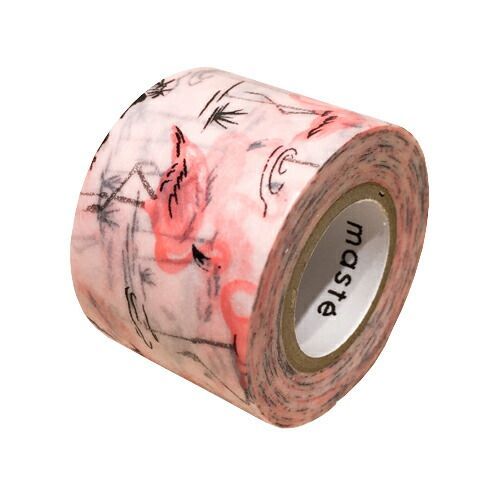 まとめ）【マークス】マスキングテープ マルチ フラミンゴ MSTMKT57-A