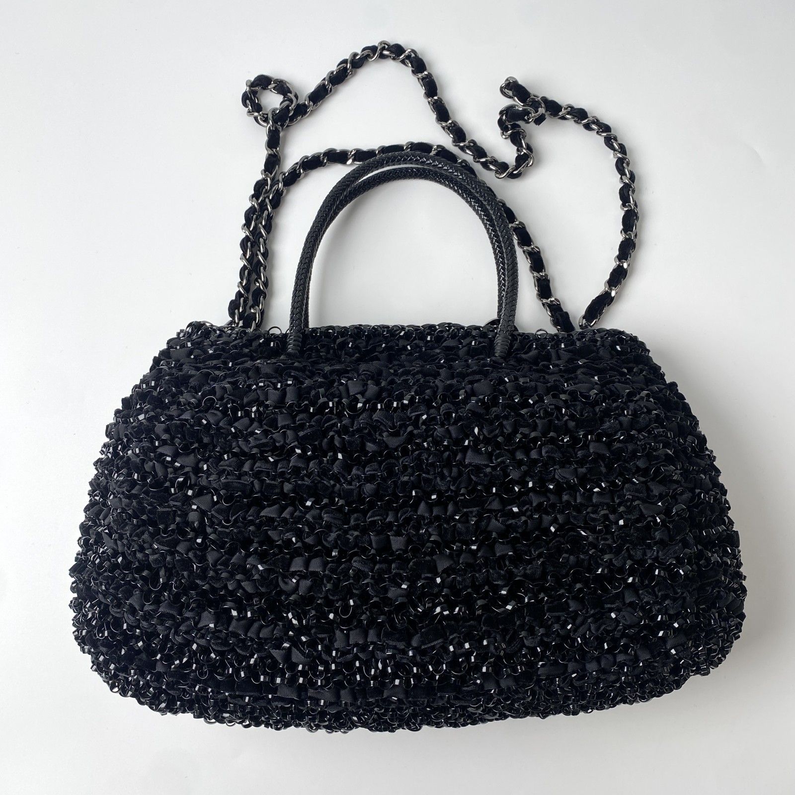 美品　アンテプリマ　黒　リボンバッグ　ハンドバッグ　ショルダー　2way アンテプリマ ANTEPRIMA レディース リボン 2way ショルダー