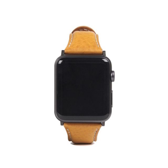 Apple Watchバンド SLG Design Italian Minerva Box Leather 本革 45mm/44mm/42mm用　タン SD18388AW