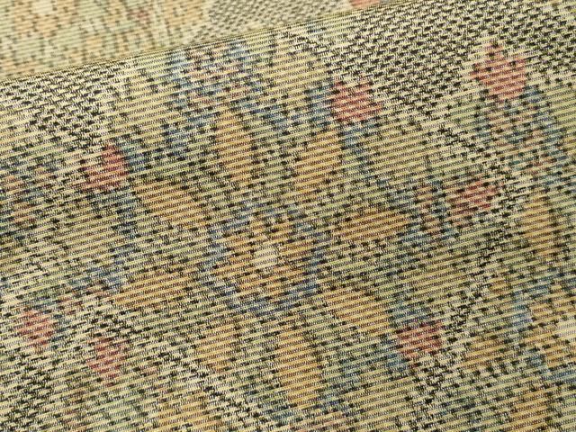 平和屋着物○上質な紬 絣文様 正絹 逸品 CAAR8263vf