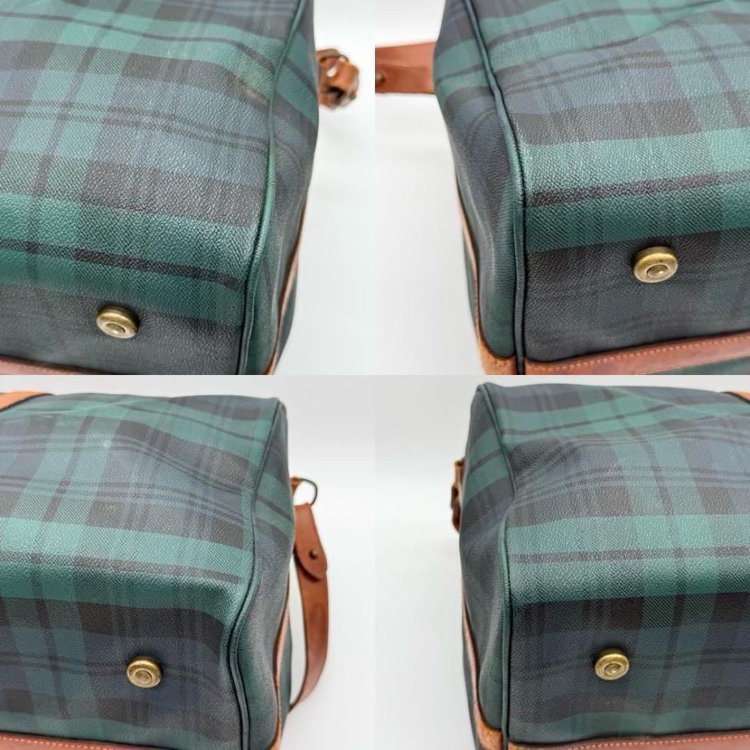 【良品】RalphLauren タータンチェック ボストンバッグ 旅行カバン 良品】RalphLauren タータンチェック ボストンバッグ 旅行カバン