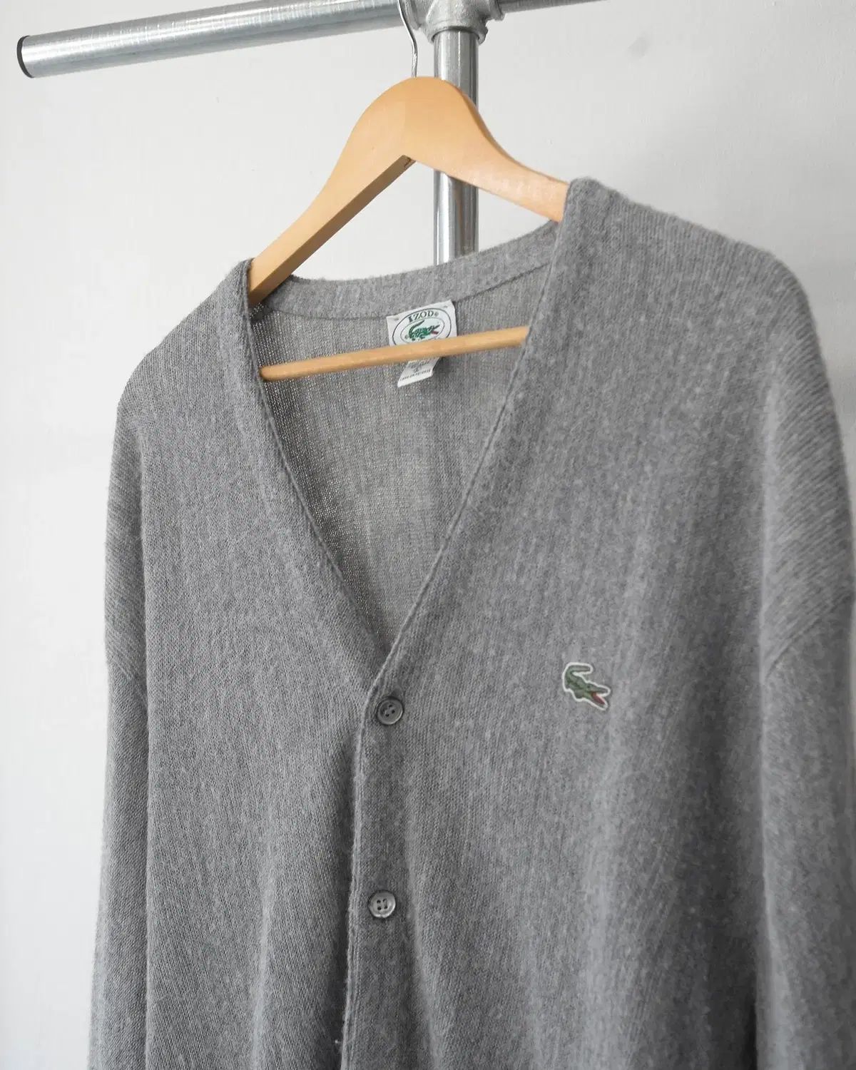 90 ザ・イヤーズ LACOSTE(ラコステ) アイゾット アクリル カーディガン フリー サイズ