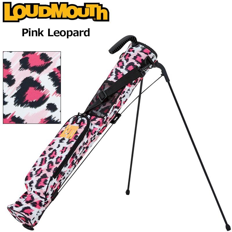 ラウドマウス セルフスタンドキャリーバッグ Pink Leopard ピンクレオパード LM-CC0004/762984(275) 新品【Loudmouth正規販売店】