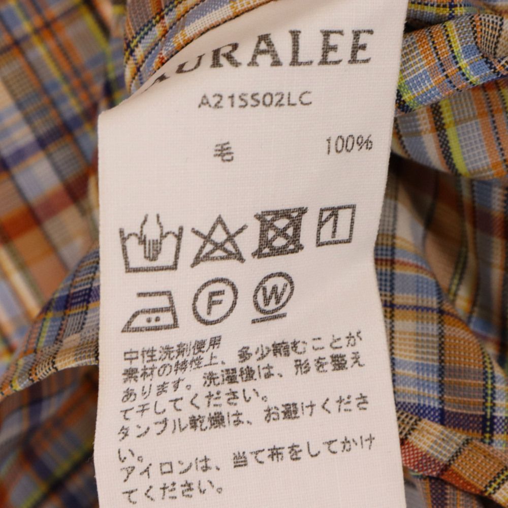 AURALEE オーラリー半袖シャツ AURALEE 「AURALEE」 半袖シャツ 3 オレンジ レディース