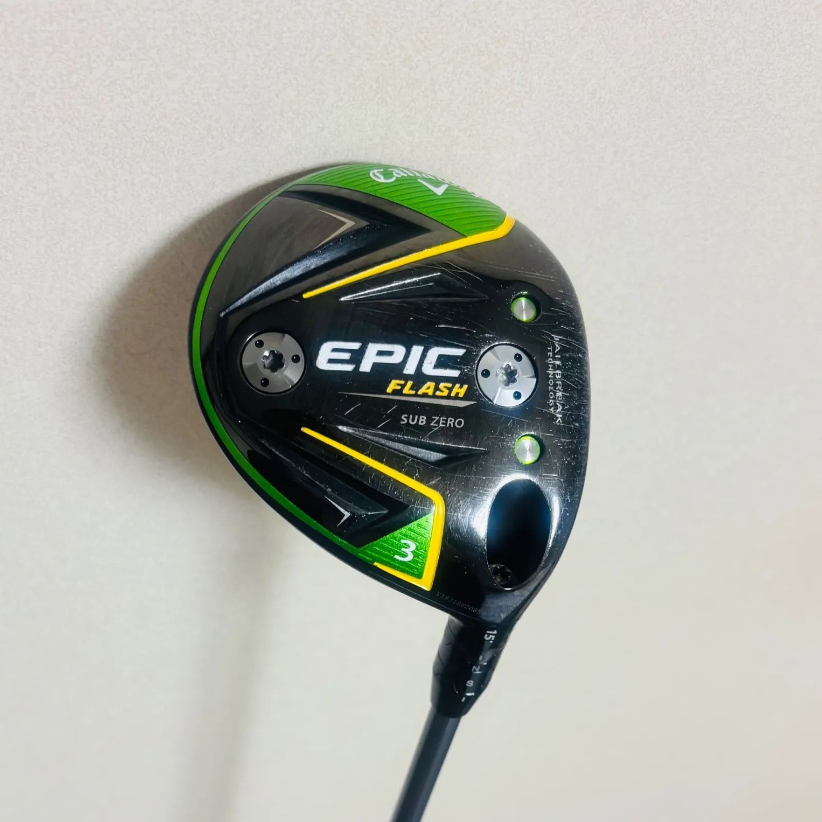 キャロウェイ エピック サブゼロ FW 3番ヘッド 15度 スリーブ付 ヘッドカバー付 Callaway EPIC SUB ZERO 1円スタート