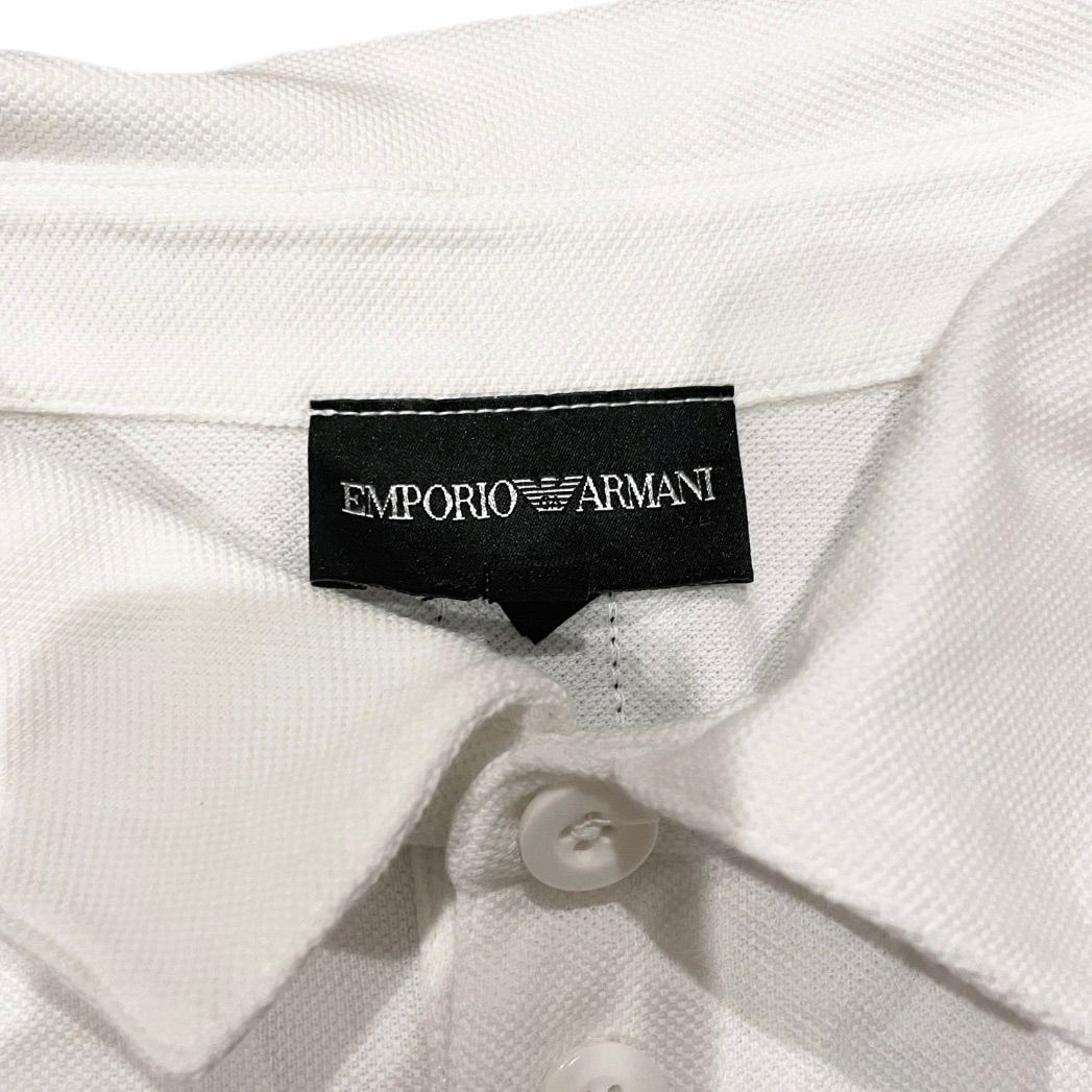 美品】 EMPORIO ARMANI エンポリオアルマーニ ポロシャツ ロゴ入り