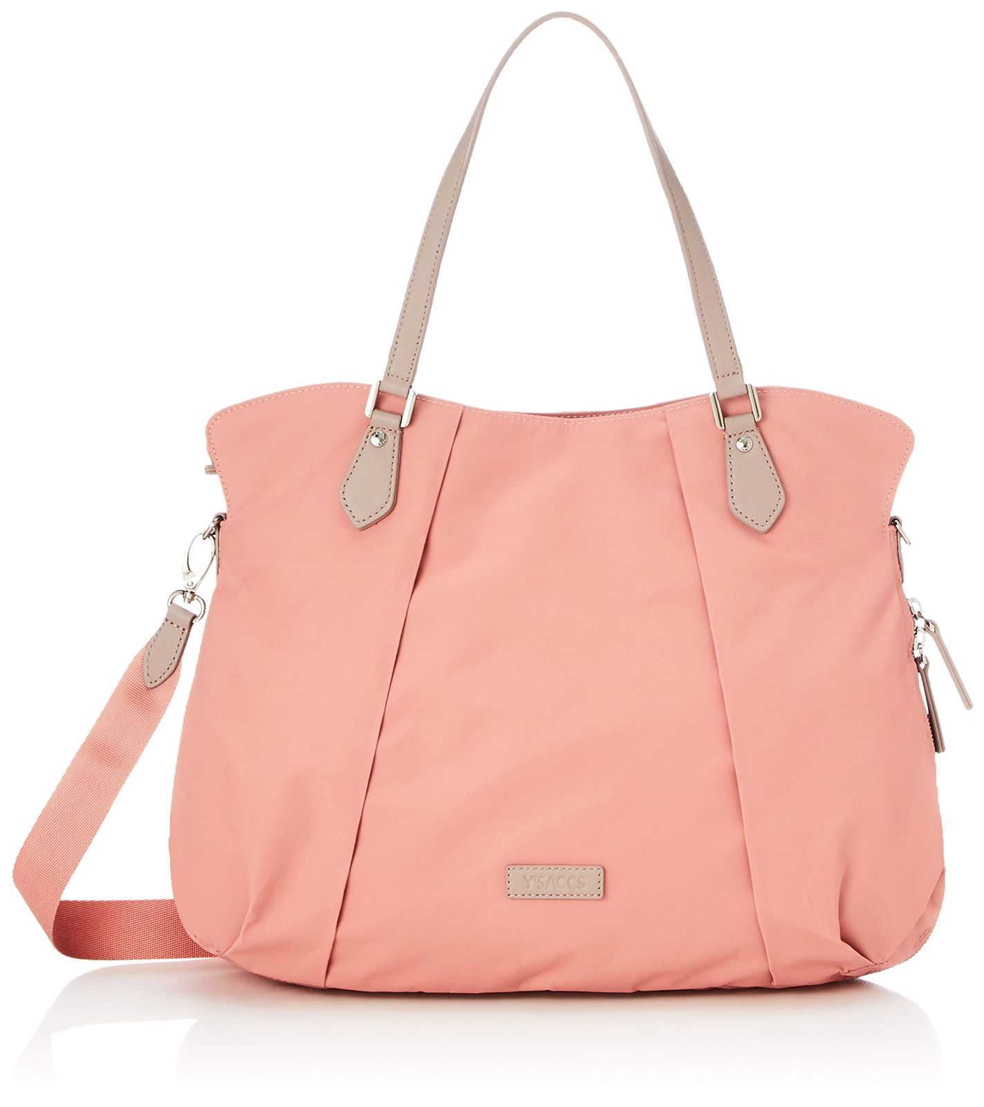Color コーラル イザック リサイクルナイロン フロントタック2wayトート Mサイズ Y01-02-03 コーラル