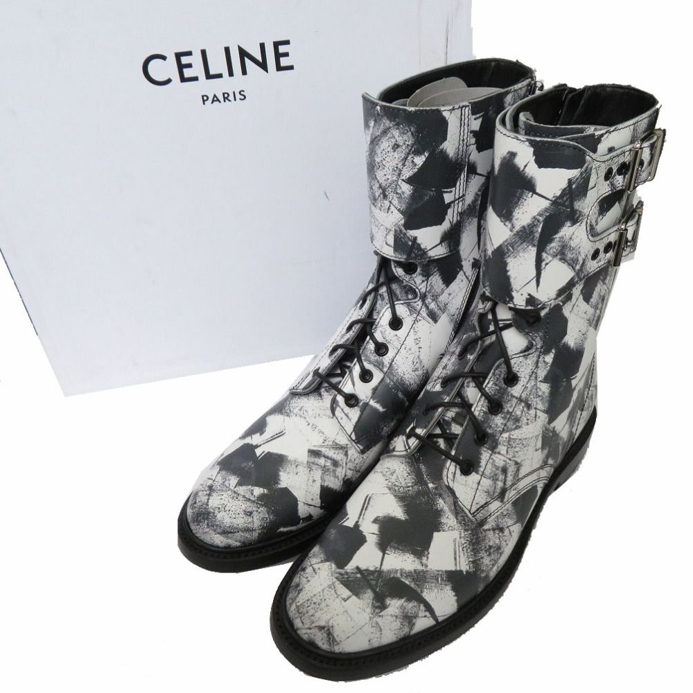 【未使用品】CELINE　レンジャーブーツ 未使用品 セリーヌ Ranger Boot レンジャー ブーツ バックル付き